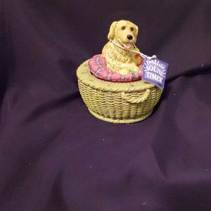 Ceramic resting dog Timer